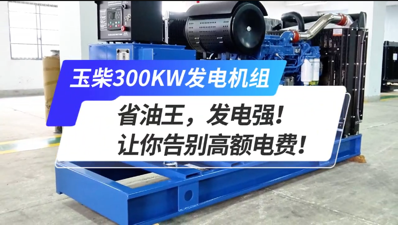 「視頻」玉柴300kw發(fā)電機(jī)組，省油王，發(fā)電強(qiáng)！讓你告別高額電費(fèi)！ 